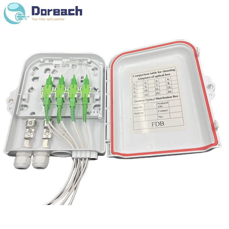 Fiber optic terminal box with SC adatpers FDB box